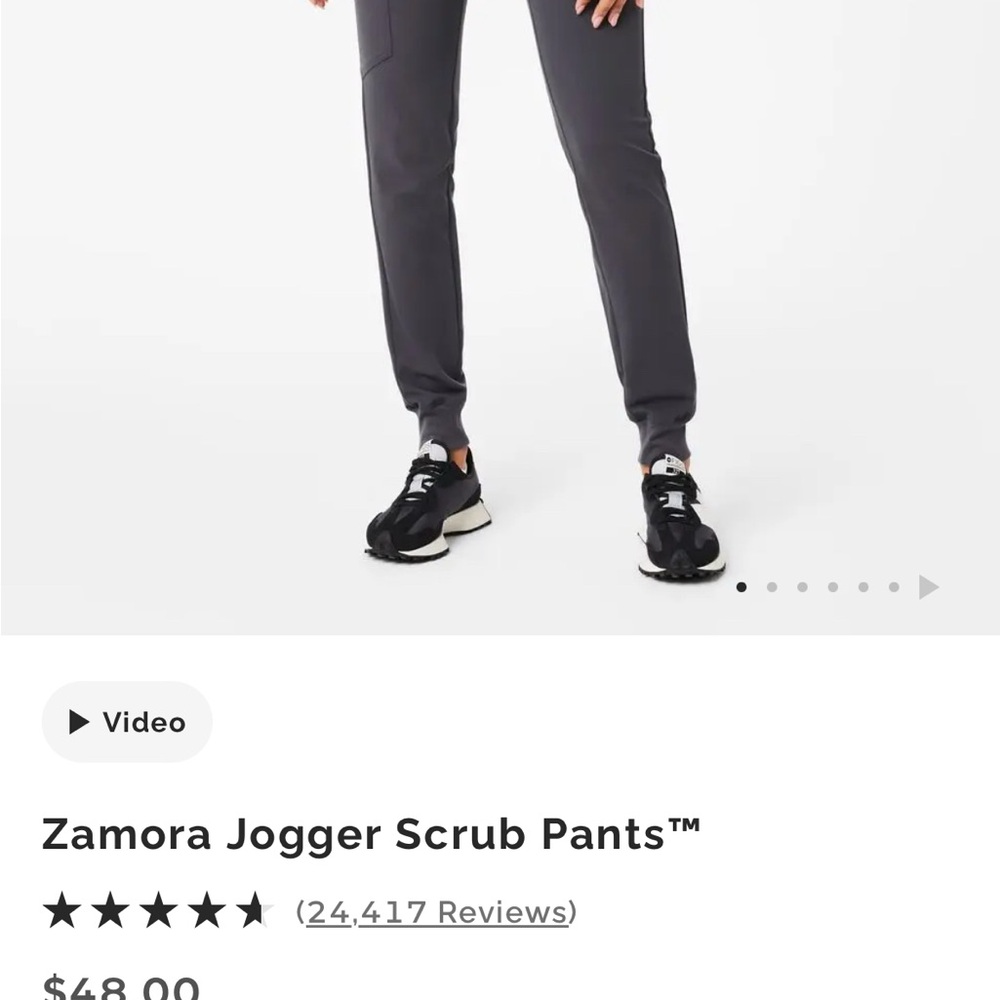 Figs Zamora Jogger Scrub Pants - Dark Gray